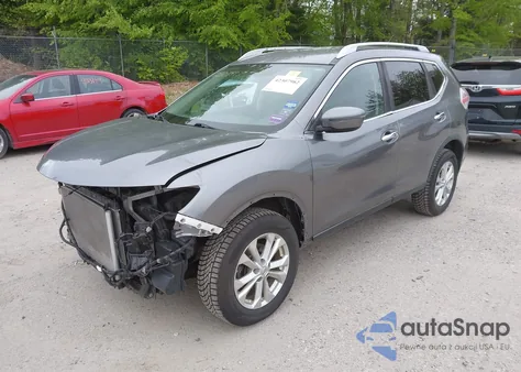 2016 Nissan Rogue Sv из США, поврежденный, VIN KNMAT2MV1GP650048
